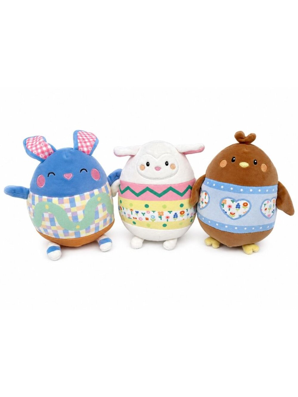 Giggle Scape 3 Easter Plush Chick, Bunny & Lamb 7" Gigglescape